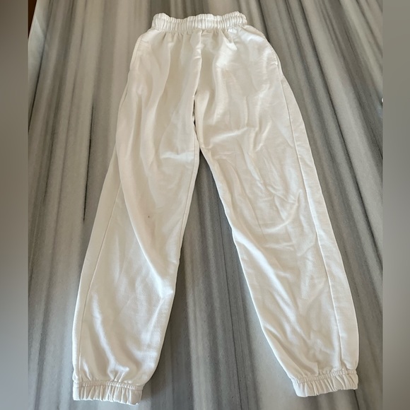 White Sweatpants/Joggers US0 New - Picture 1 of 5